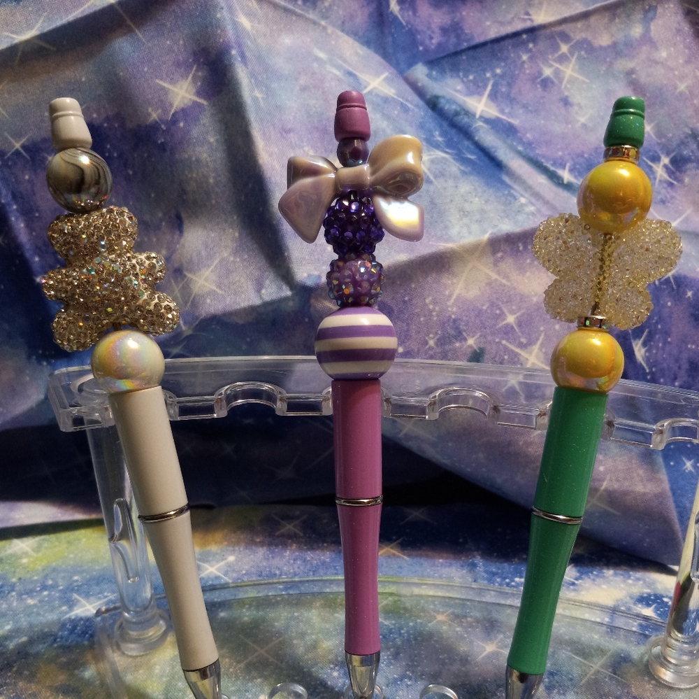 Fancy beaded pens